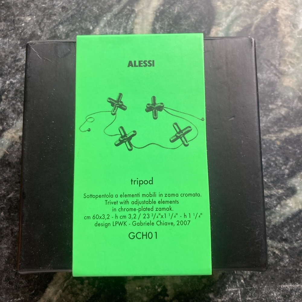 Alessi Tripod Trivet with Adjustable Elements